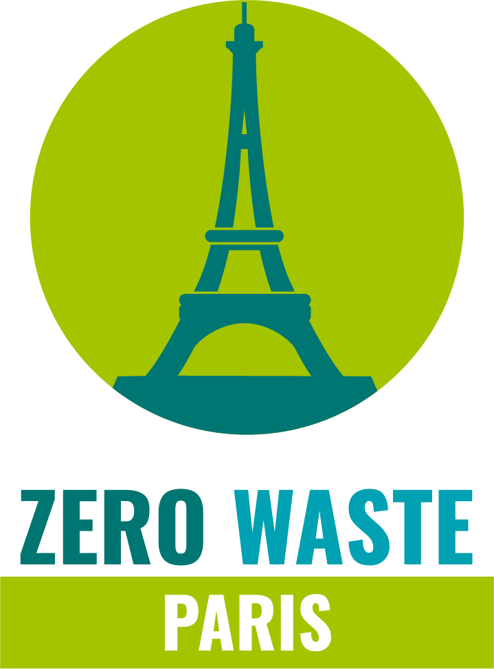 Logo de Zero Waste Paris, version avec le texte sous le médaillon.